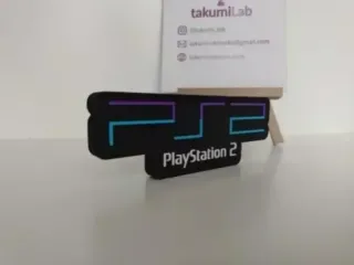 Letrero PS2 | Logo PlayStation 2 3D