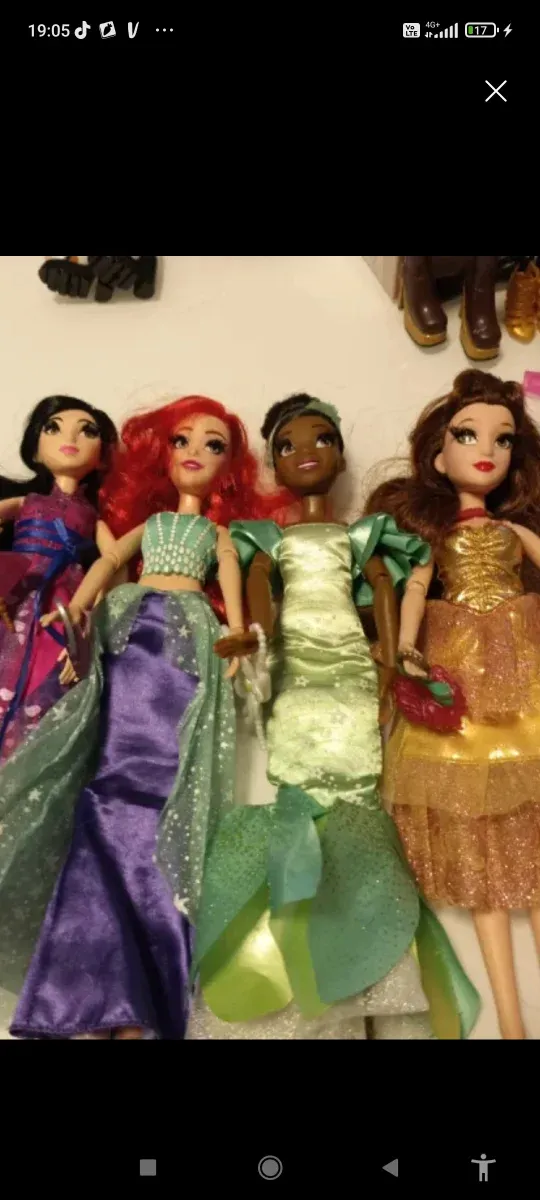 Lote 4 Princesas Disney