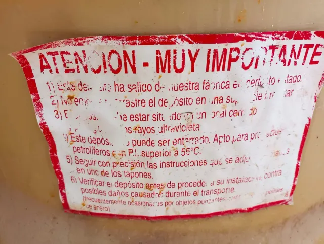 Depósito Gasoil 1000L