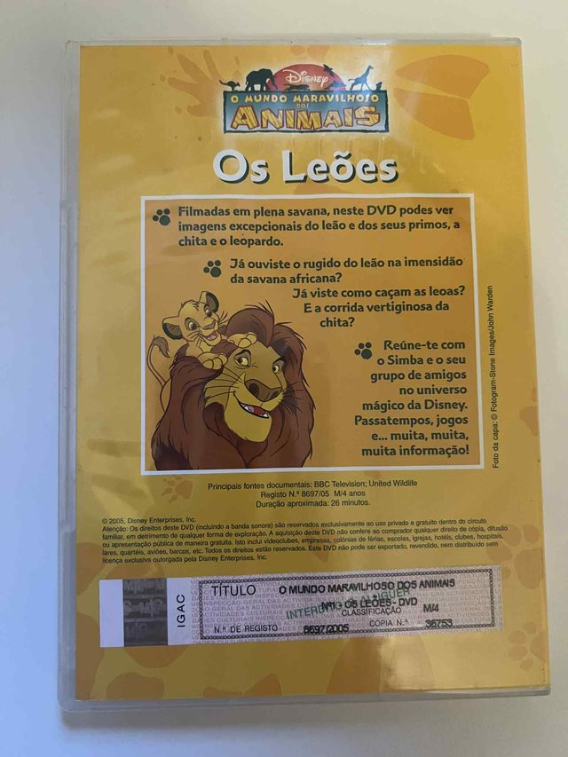 O Mundo Maravilhoso dos Animais - Os Leões DVD