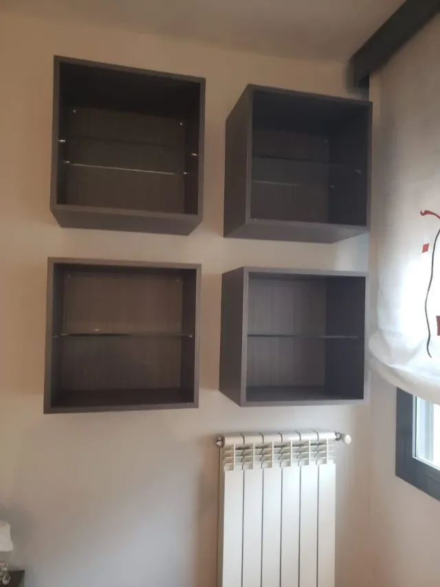 Mueble de salón con luz