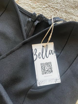 Vestido negro fiesta alta costura Talla M