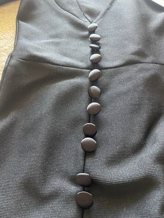 Vestido negro fiesta alta costura Talla M