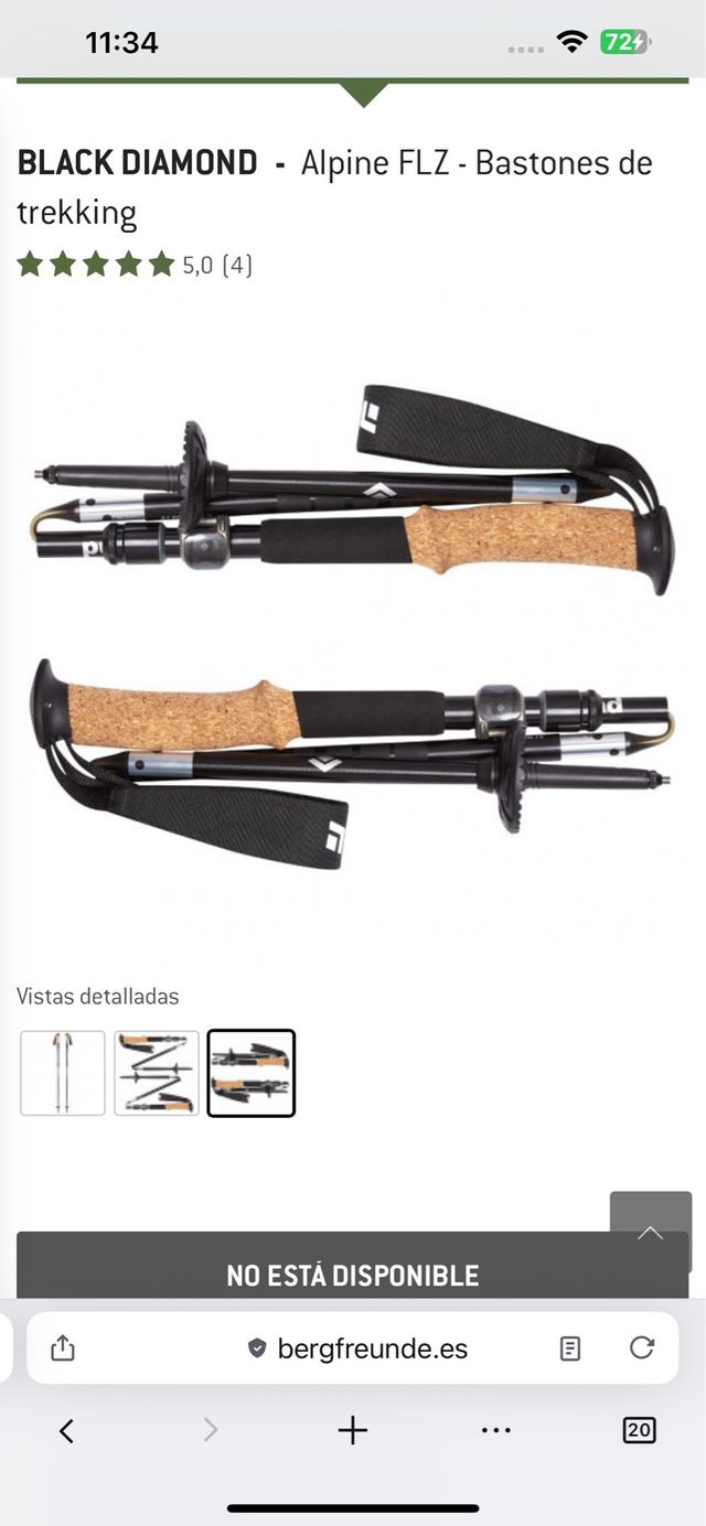 Bastón trekking Black Diamond Alpine FLZ