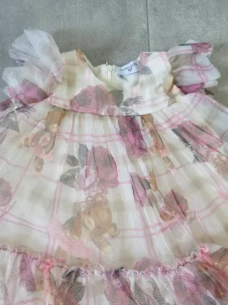 Monnalisa vestito tulle bambina 12M