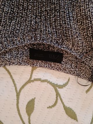 Jersey Zara punto detalle flecos Talla M