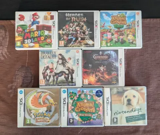 Cajas de juegos Nintendo DS y 3DS
