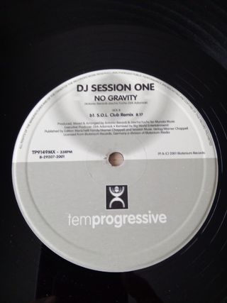 DJ SESION ONE - NO GRAVITY - VINILO REMEMBER