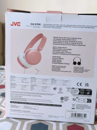 Auriculares JVC HA-S31M Rosa