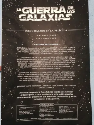 La guerra de las galaxias juego de mesa con vídeo