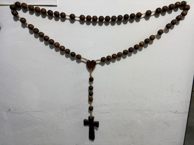 Rosario de madera grande