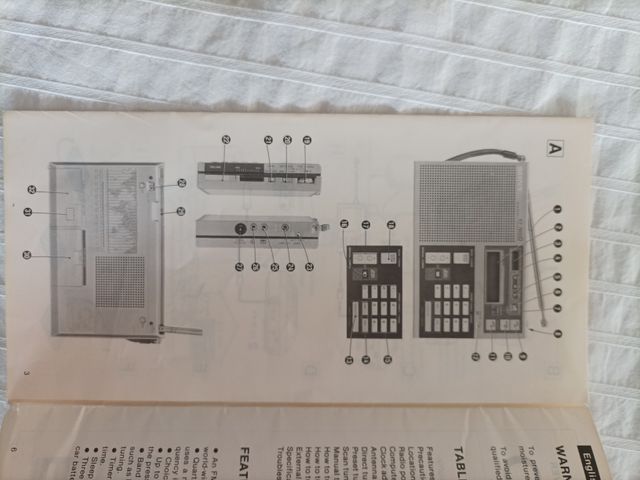 Instrucciones Radio Sony ICF-7600D 1983