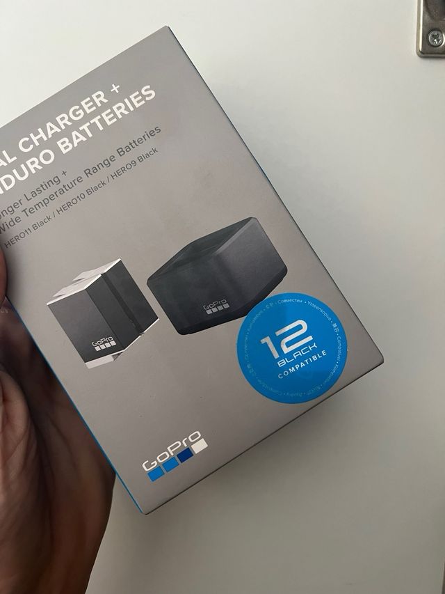 Cargador Dual GoPro + Baterías Enduro