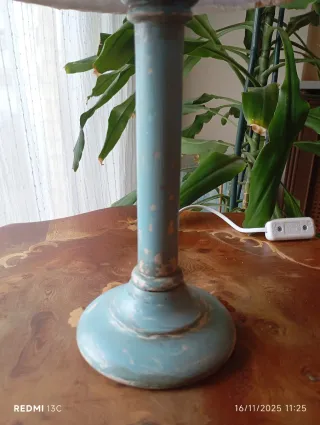 Lámpara Shabby Chic Azul detalles marinos