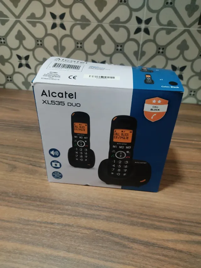 Teléfono Alcatel XL535 Duo Negro