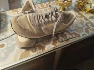 Tenis Mujer Emporio Armani Beige/Gris