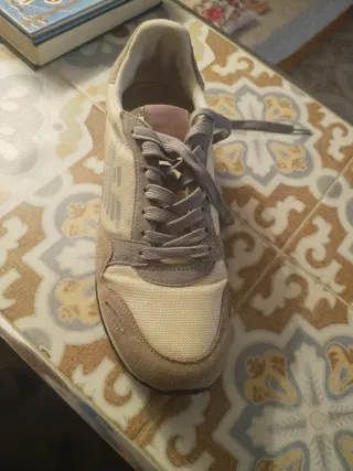 Tenis Mujer Emporio Armani Beige/Gris