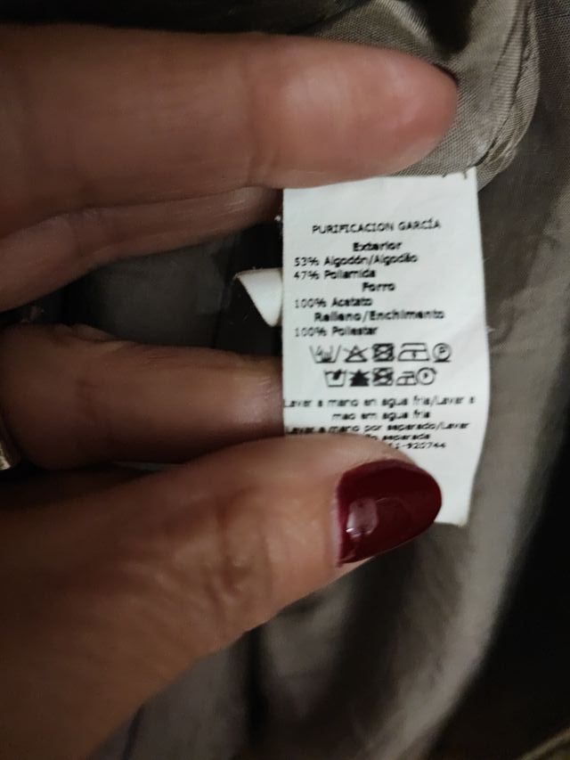 Parka Purificación García verde