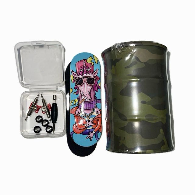 Pack Fingerboard + Barril camuflaje