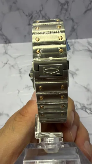 Cartier Santos Skeleton Oro y Acero