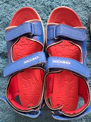 Sandalias Verano Niños Azul/Rojo