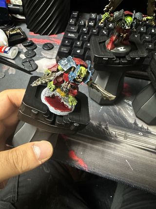 mango/soporte pintado miniaturas Warhammer, etc.