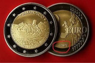 Réplica Moneda Mónaco 2015 La Roca