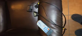 Sillón relax-masaje Cecotec piel sintética marrón