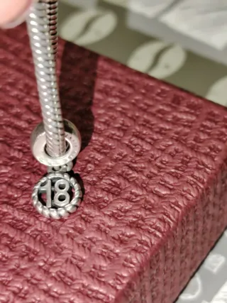 Charm Pandora originale 18, argento 925