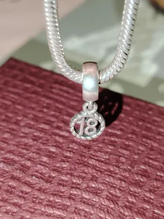 Charm Pandora originale 18, argento 925