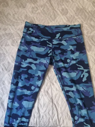 Leggings Zumba Camuflaje Azul T.S. Solo envíos.