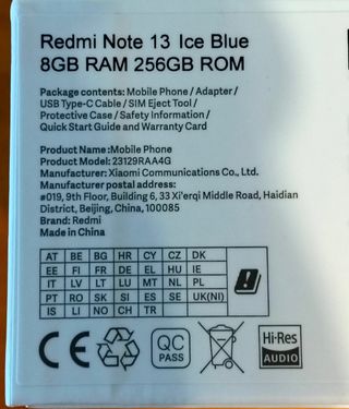 Xiaomi Redmi Note 13 Negro
