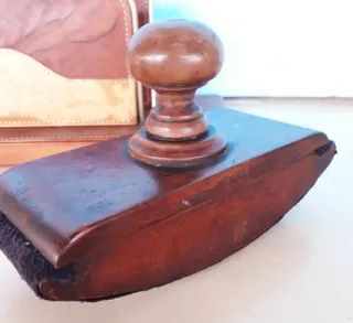 Set da scrivania vintage in pelle