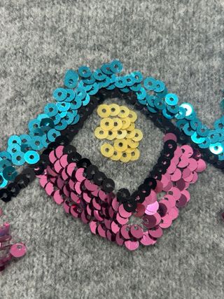 Jersey Castañer gris S mujer lentejuelas