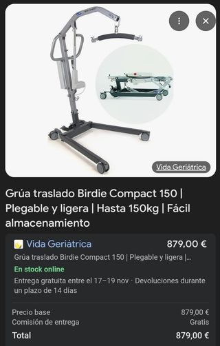 Grúa Birdie Compact 150 Plegable