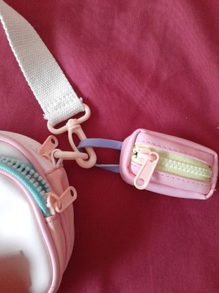 Bolso Zara niña rosa y blanco