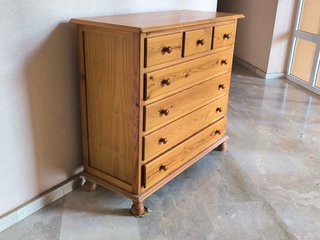 Cómoda de madera 6 cajones