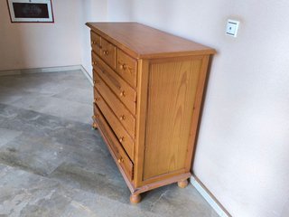 Cómoda de madera 6 cajones
