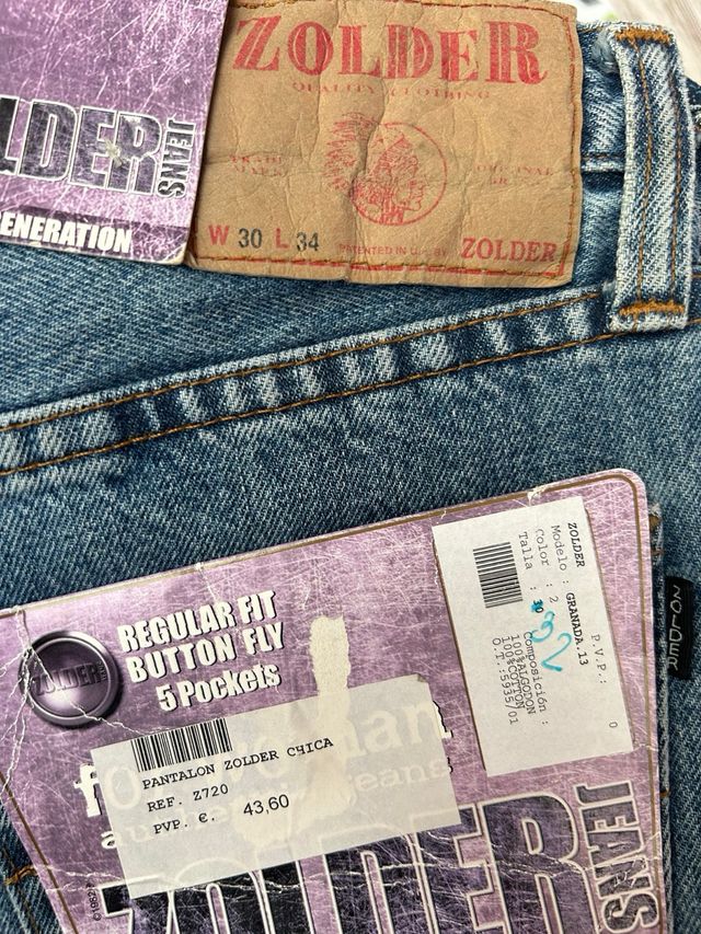 Pantalón Vaquero ZOLDER Azul Nuevo