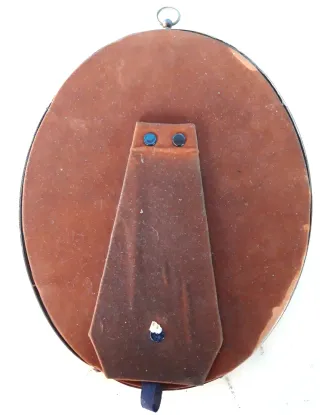 Cornice ovale classica in metallo dorato