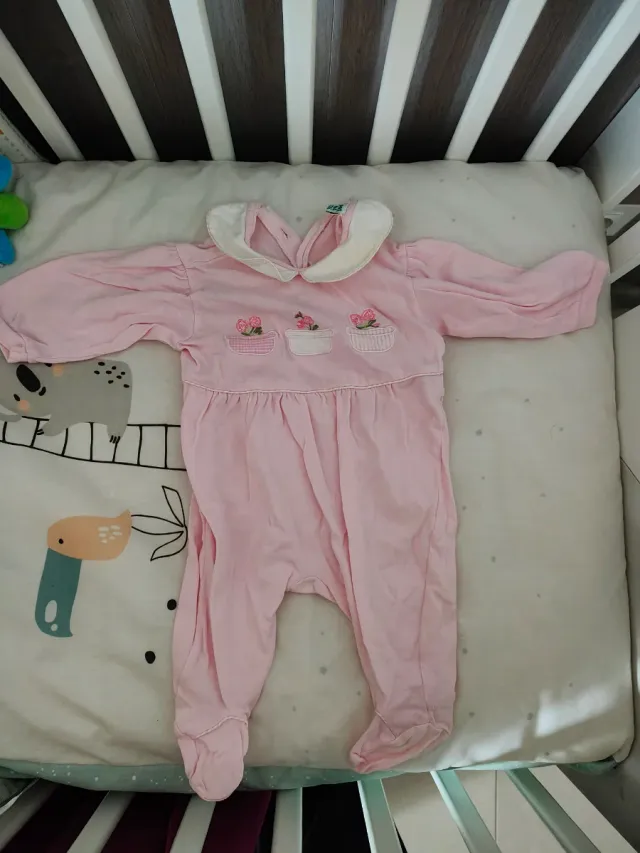 Pijama Bebé Prenatal Rosa Flores 56 cm