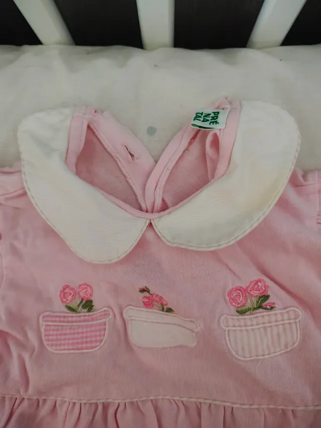 Pijama Bebé Prenatal Rosa Flores 56 cm