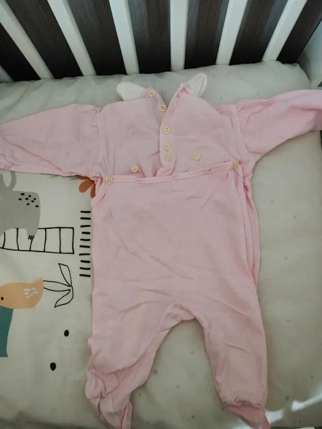 Pijama Bebé Prenatal Rosa Flores 56 cm
