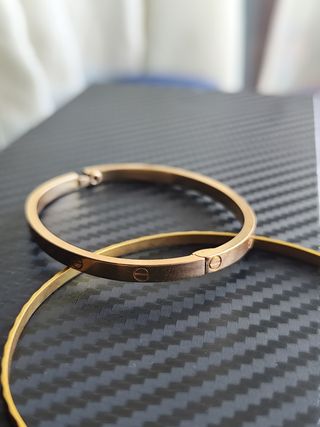 Cartier LOVE Original de Oro Rosa 18k Talla 15