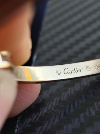 Cartier LOVE Original de Oro Rosa 18k Talla 15