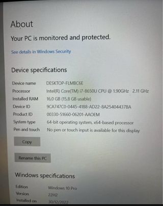Ordenador portátil Lenovo Thinkpad Negro