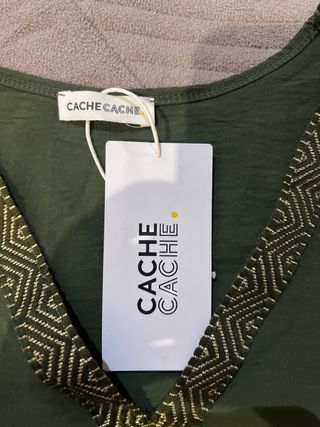 Blusa Cache Cache Talla Única Bordada