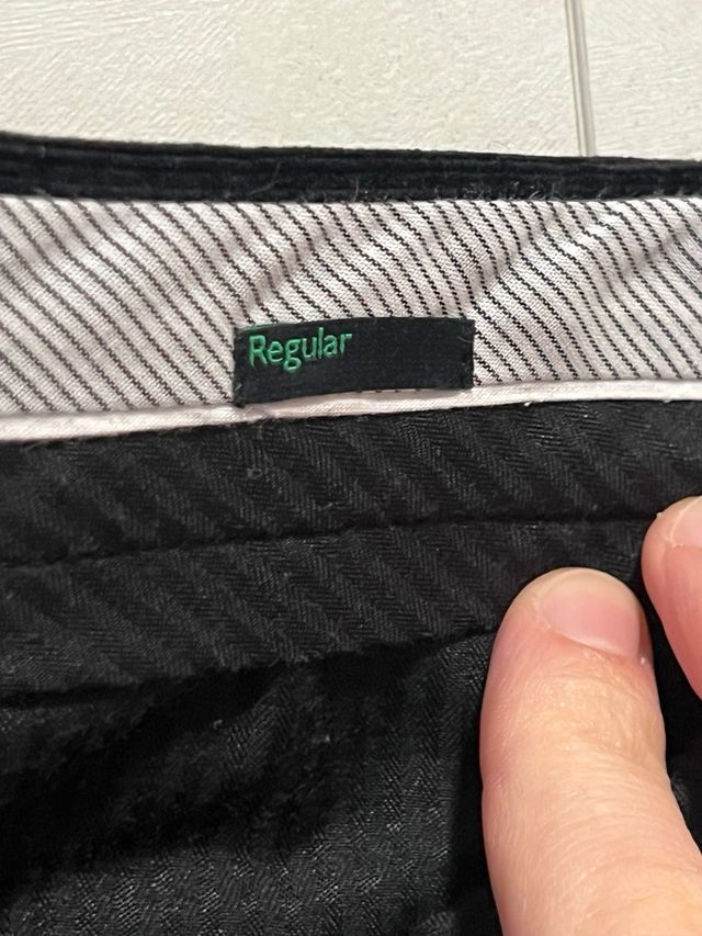 Pantaloni Benetton velluto neri