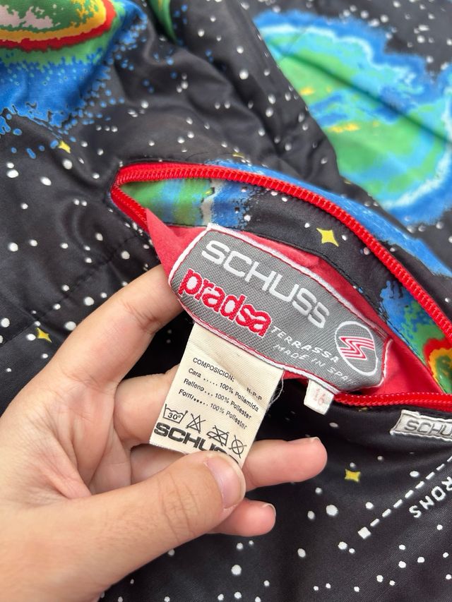 Chaqueta Bomber Reversible Vintage Espacial