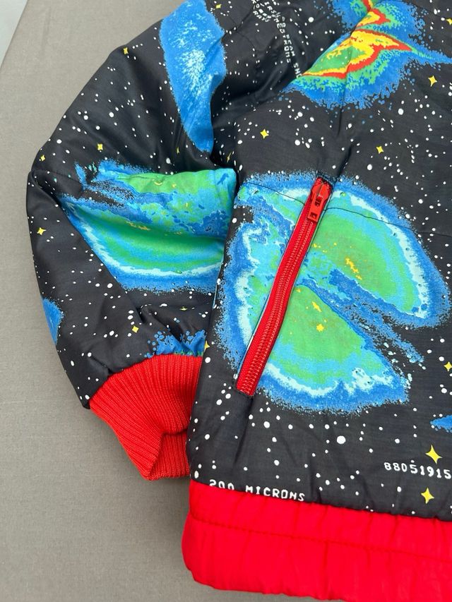 Chaqueta Bomber Reversible Vintage Espacial